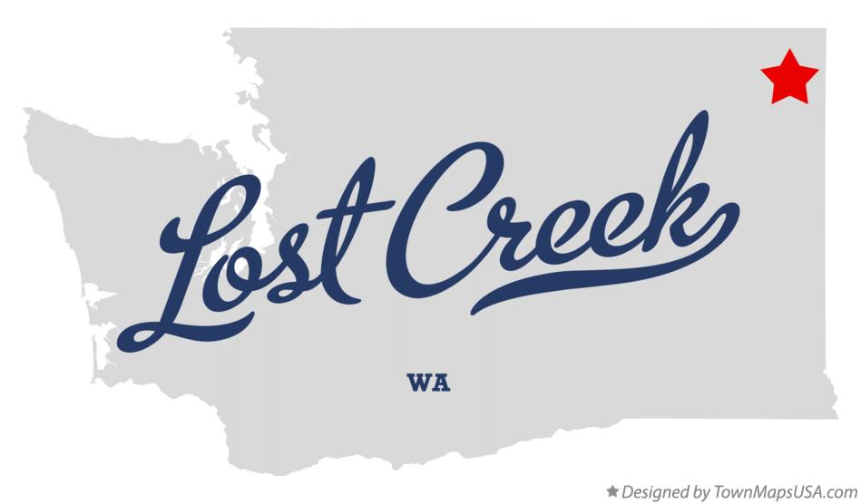 Map of Lost Creek Washington WA