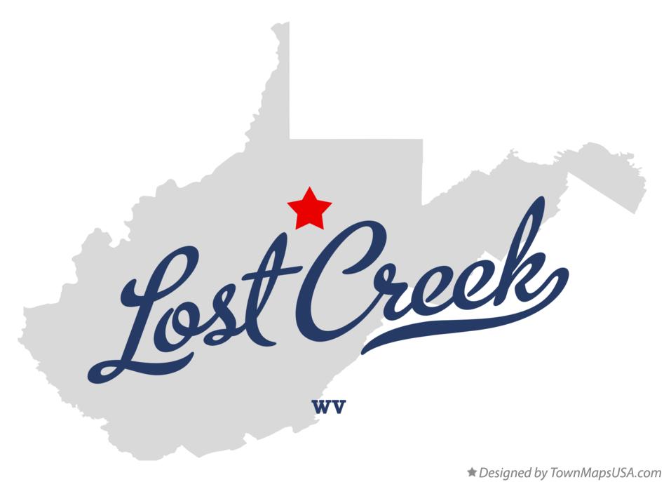 Map of Lost Creek West Virginia WV