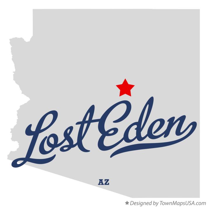 Map of Lost Eden Arizona AZ