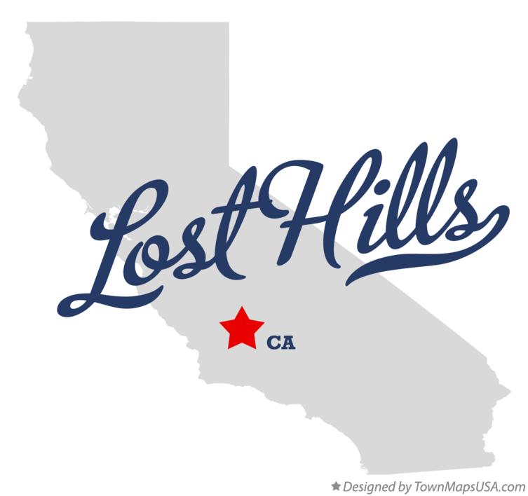 Map of Lost Hills California CA