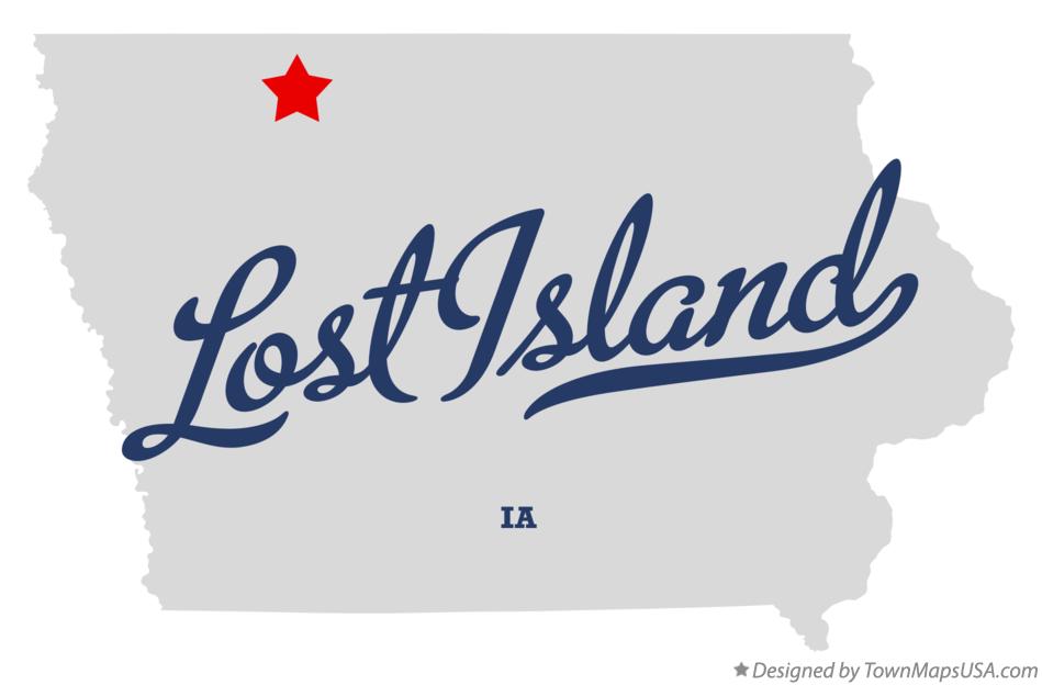 Map of Lost Island Iowa IA
