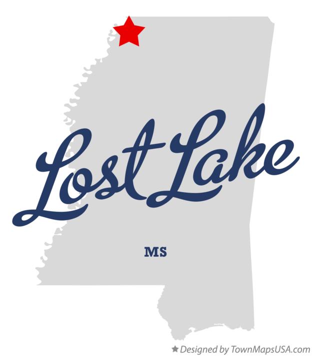 Map of Lost Lake Mississippi MS