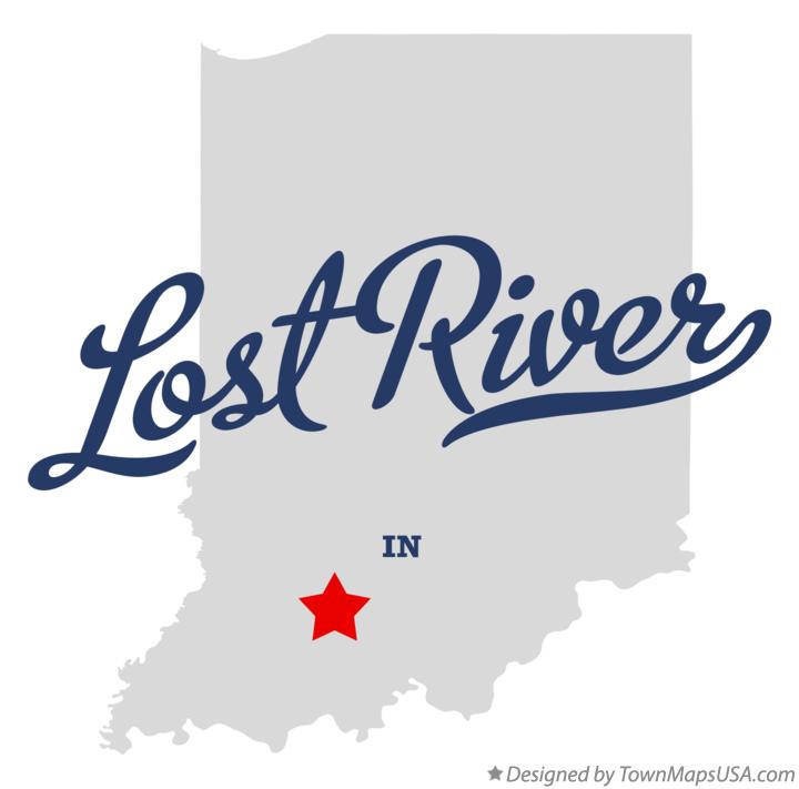 Map of Lost River Indiana IN
