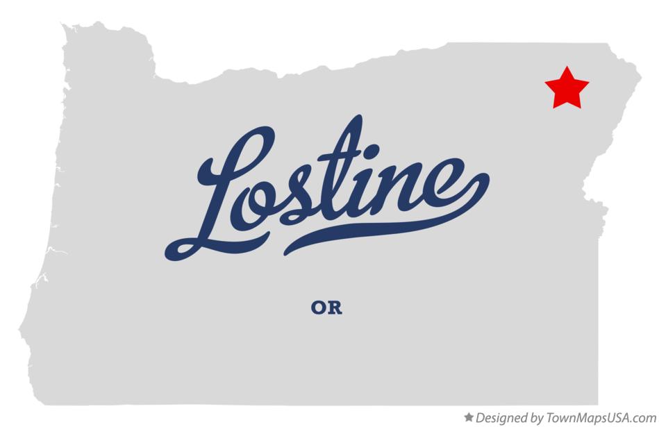 Map of Lostine Oregon OR