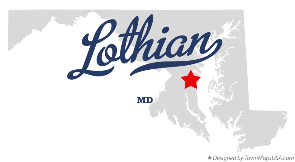Map of Lothian Maryland MD