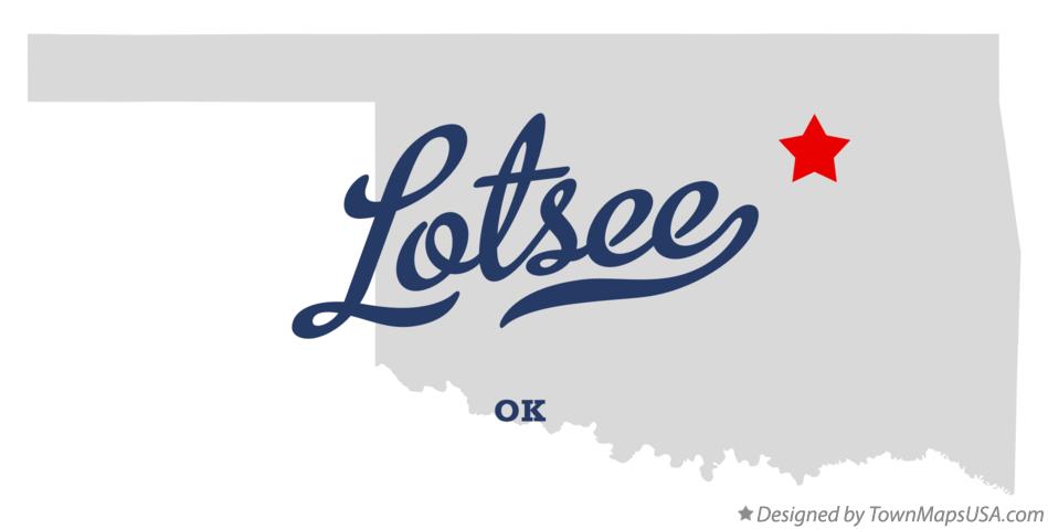 Map of Lotsee Oklahoma OK