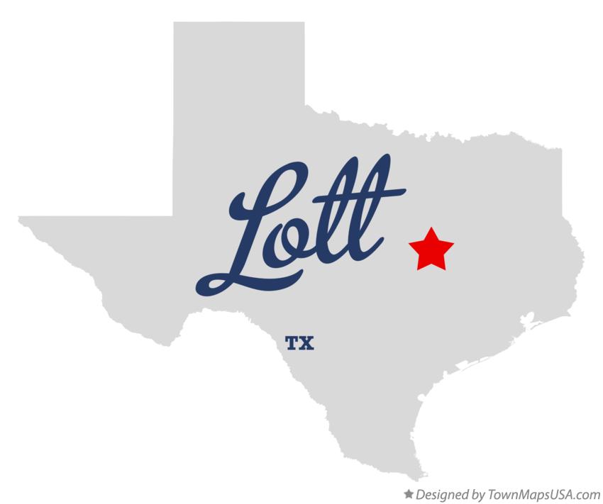 Map of Lott Texas TX