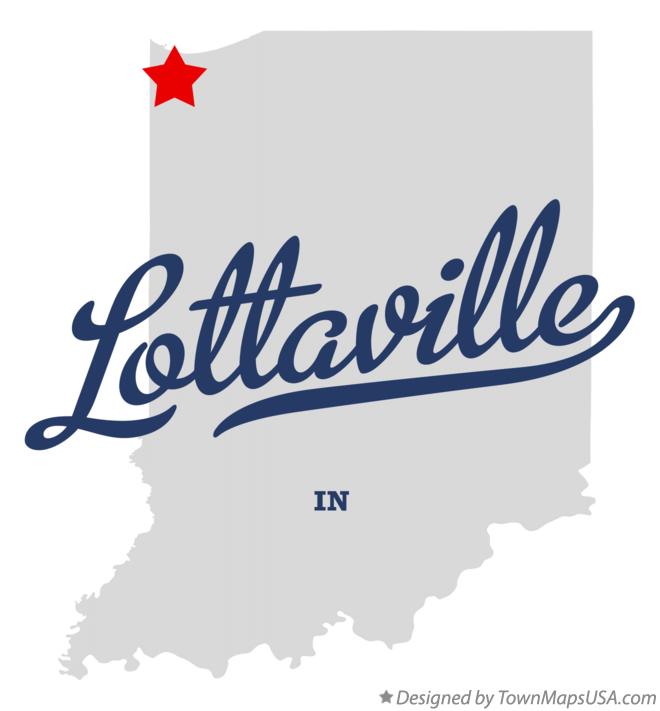 Map of Lottaville Indiana IN