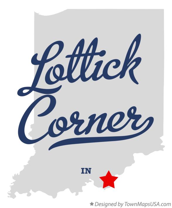 Map of Lottick Corner Indiana IN