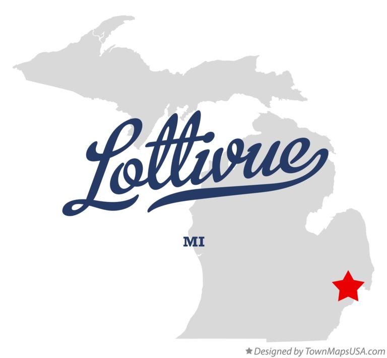 Map of Lottivue Michigan MI