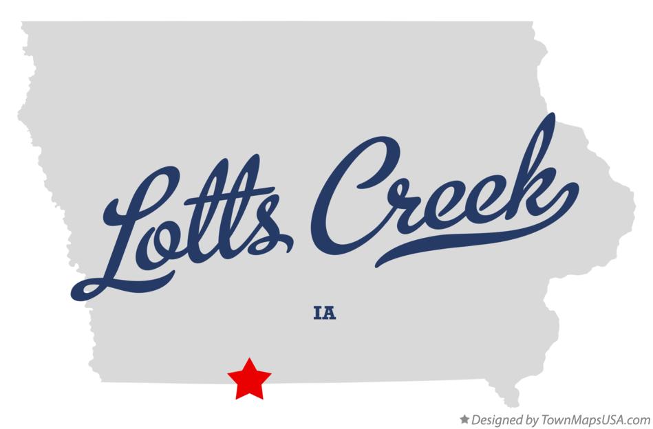 Map of Lotts Creek Iowa IA