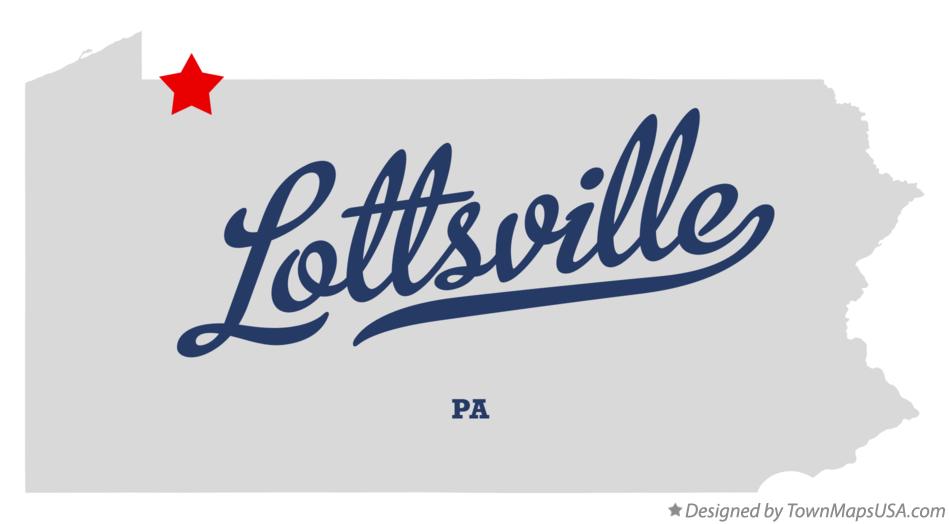 Map of Lottsville Pennsylvania PA