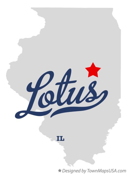 Map of Lotus Illinois IL