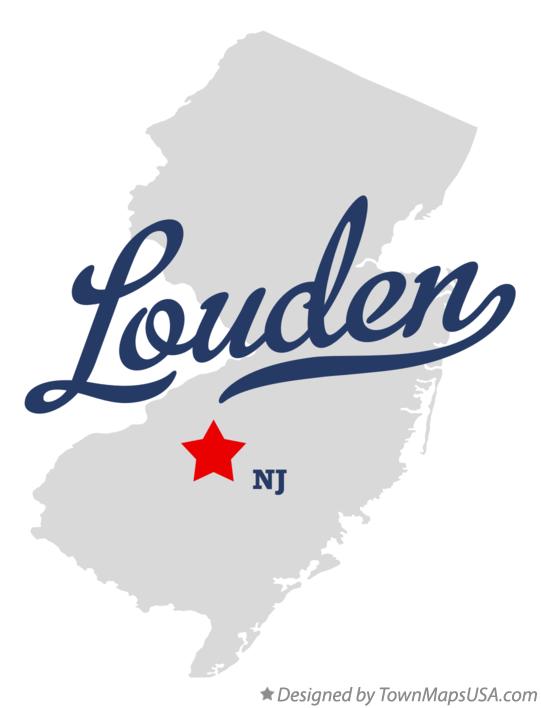 Map of Louden New Jersey NJ