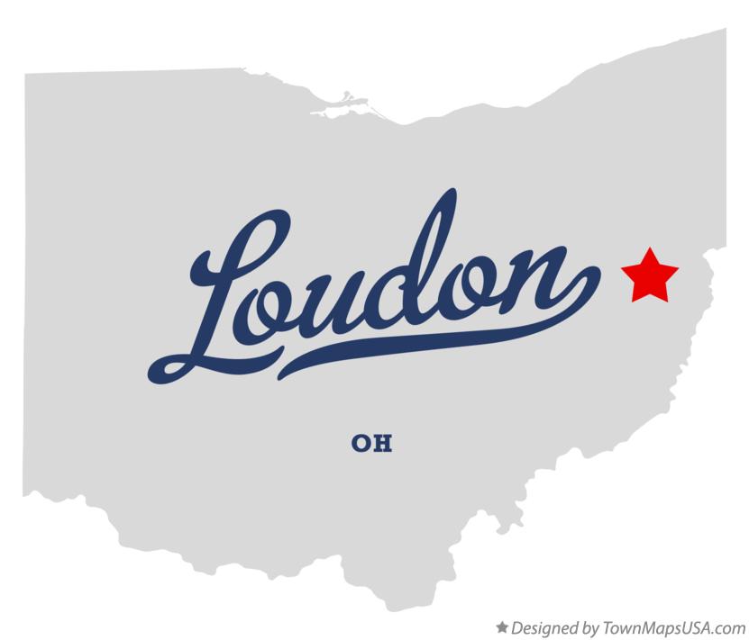 Map of Loudon Ohio OH