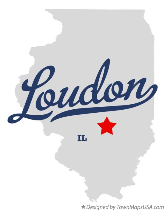 Map of Loudon Illinois IL