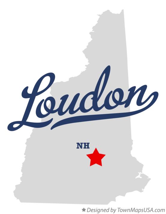 Map of Loudon New Hampshire NH