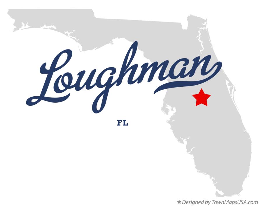 Map of Loughman Florida FL
