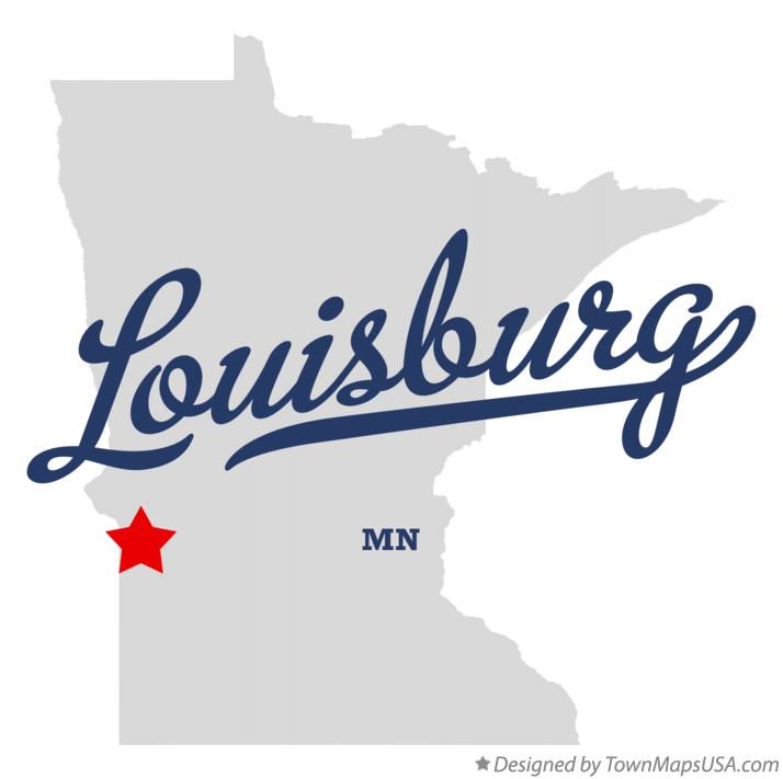 Map of Louisburg Minnesota MN