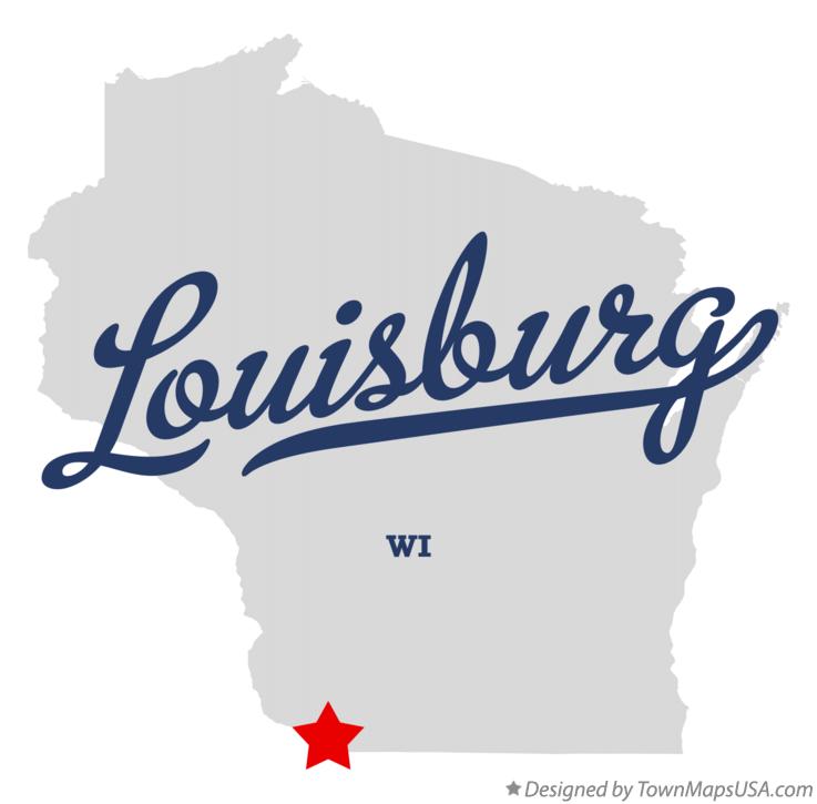 Map of Louisburg Wisconsin WI
