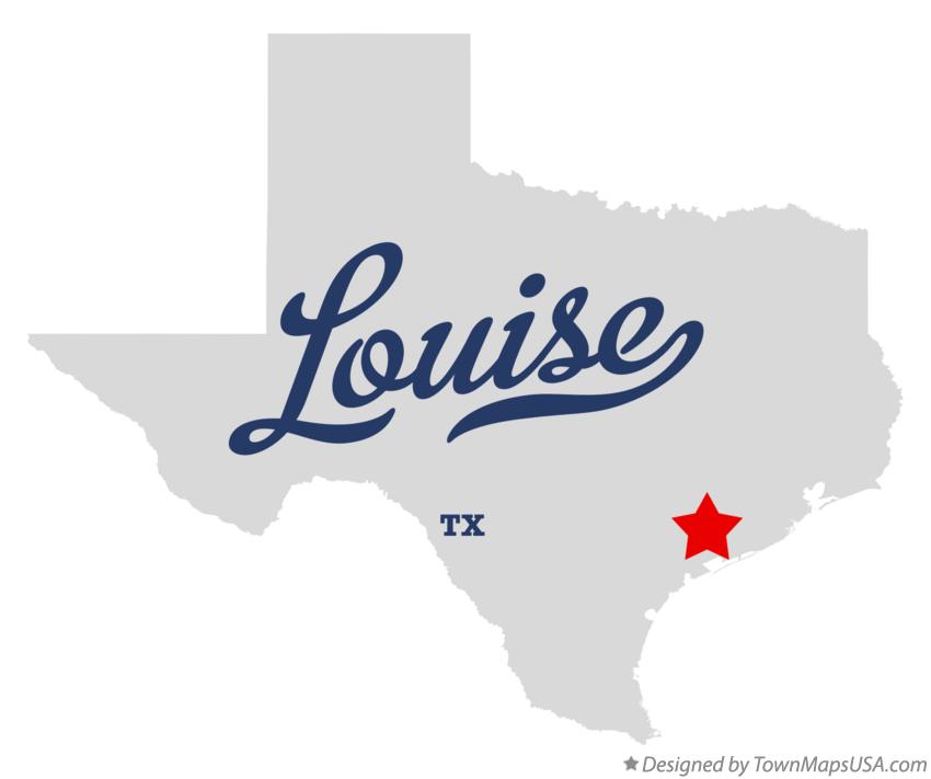 Map of Louise Texas TX