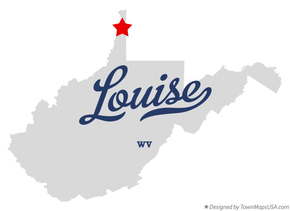 Map of Louise West Virginia WV