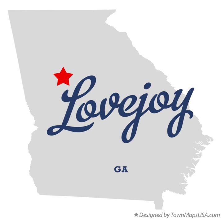 Map of Lovejoy Georgia GA