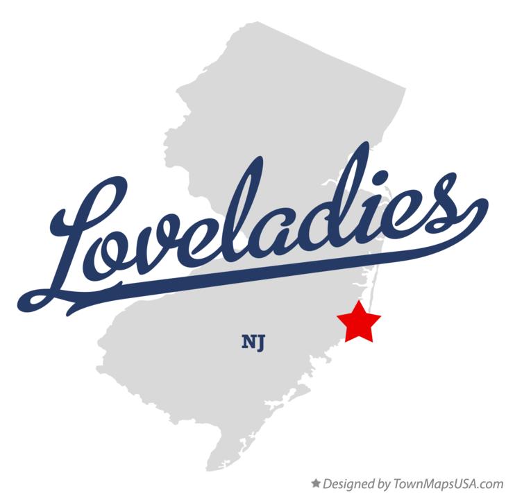 Map of Loveladies New Jersey NJ