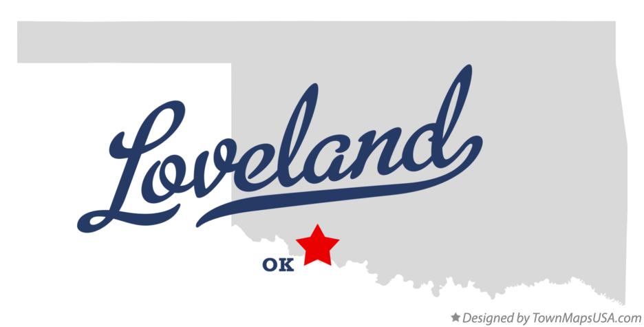 Map of Loveland Oklahoma OK
