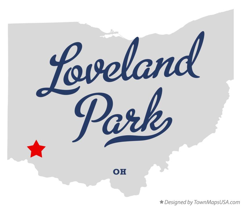 Map of Loveland Park Ohio OH