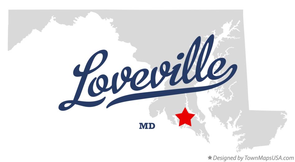 Map of Loveville Maryland MD
