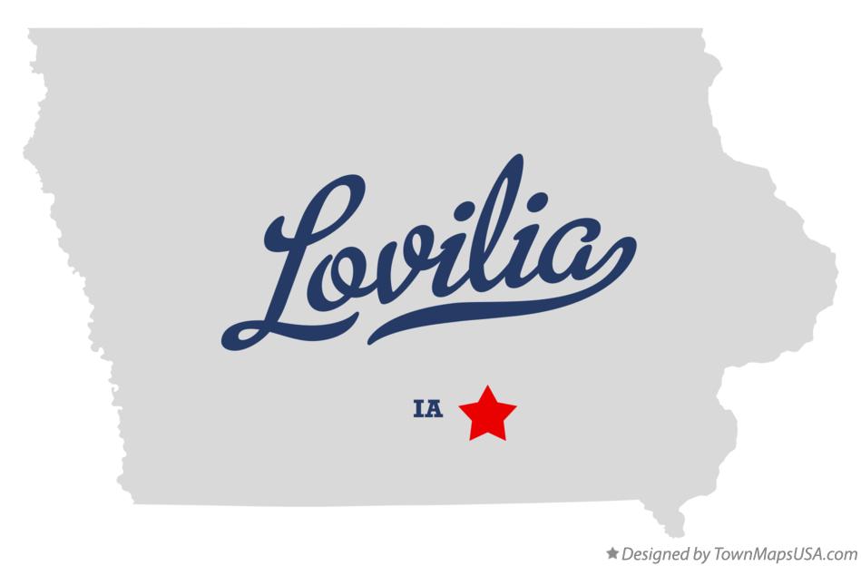 Map of Lovilia Iowa IA