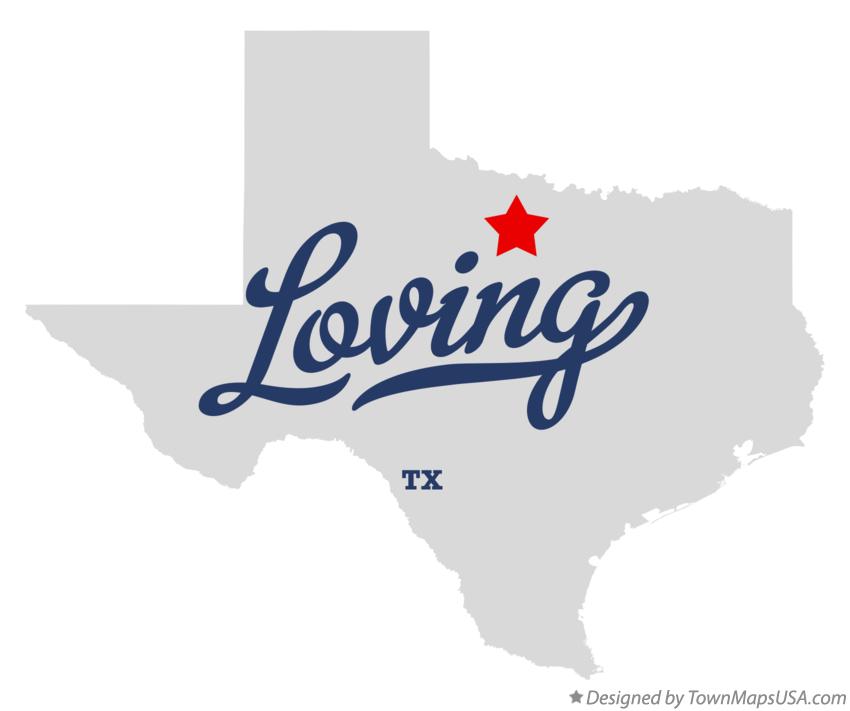 Map of Loving Texas TX