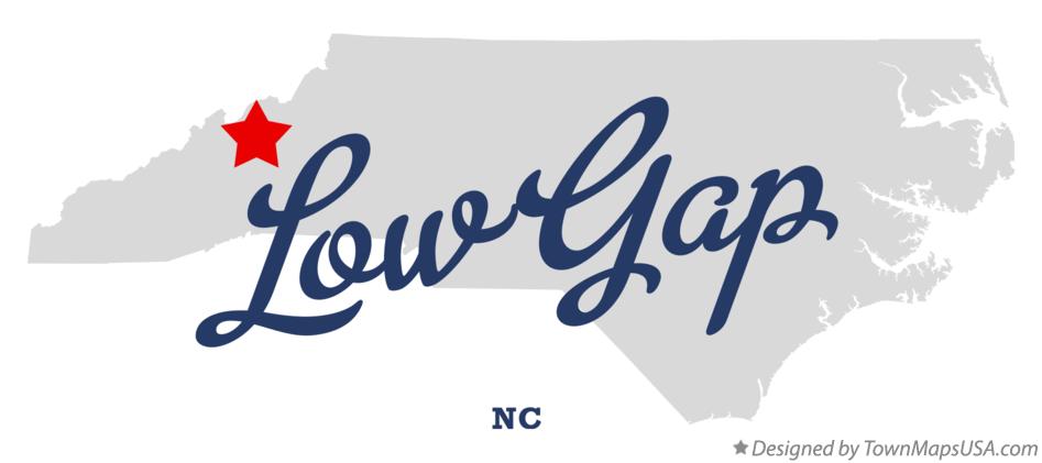 Map of Low Gap North Carolina NC