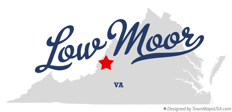 Map of Low Moor Virginia VA