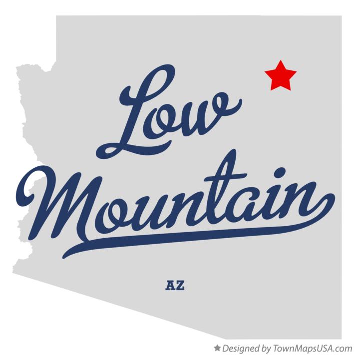 Map of Low Mountain Arizona AZ