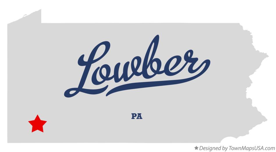Map of Lowber Pennsylvania PA