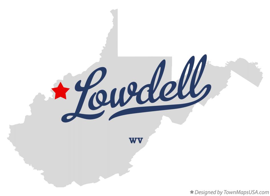 Map of Lowdell West Virginia WV