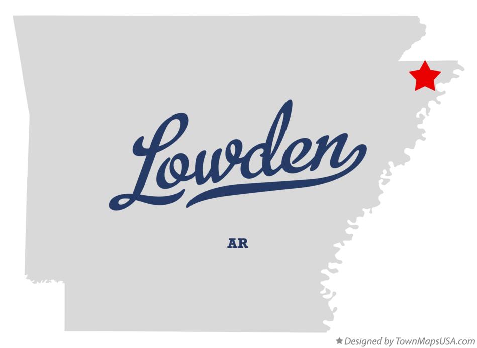 Map of Lowden Arkansas AR