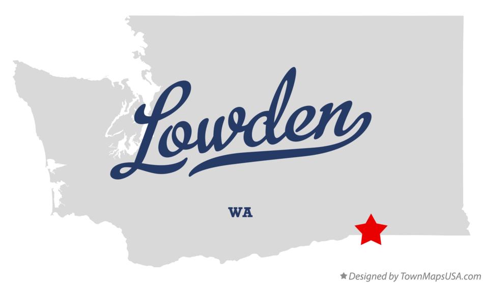 Map of Lowden Washington WA