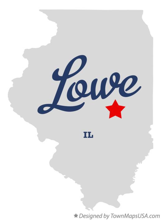 Map of Lowe Illinois IL