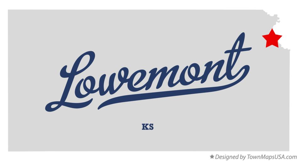 Map of Lowemont Kansas KS