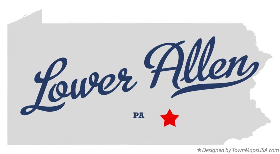 Map of Lower Allen Pennsylvania PA