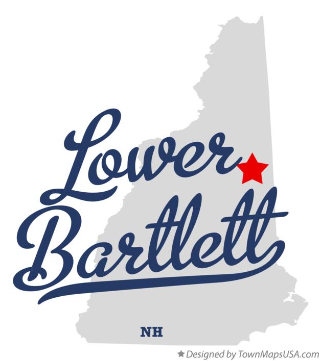 Map of Lower Bartlett New Hampshire NH