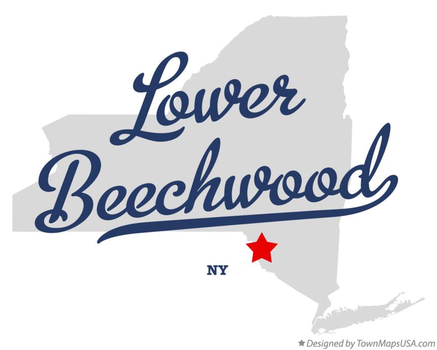 Map of Lower Beechwood New York NY