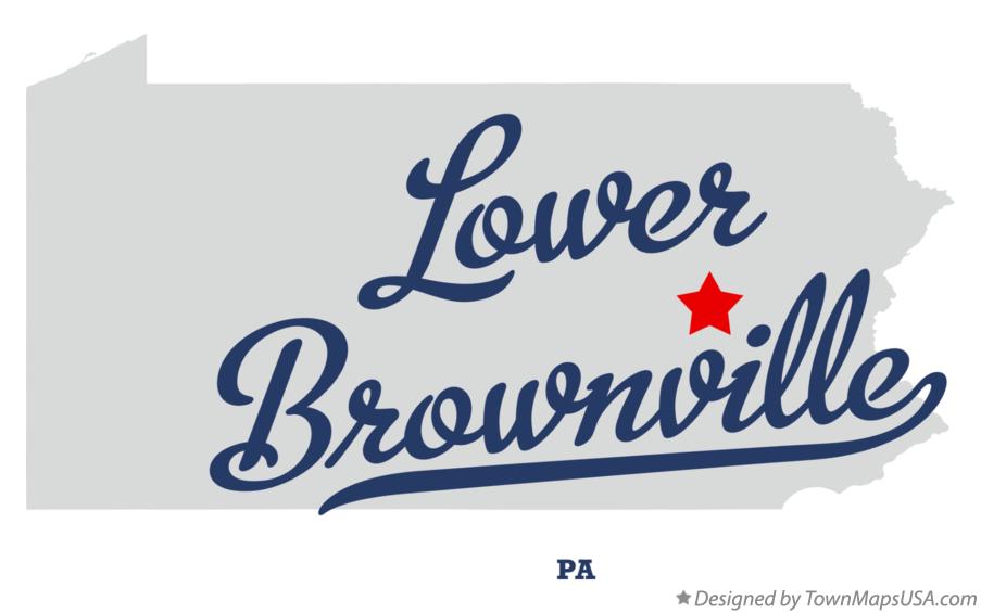 Map of Lower Brownville Pennsylvania PA