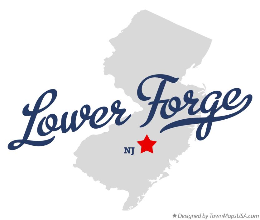 Map of Lower Forge New Jersey NJ