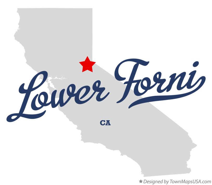 Map of Lower Forni California CA