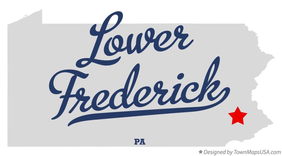Map of Lower Frederick Pennsylvania PA
