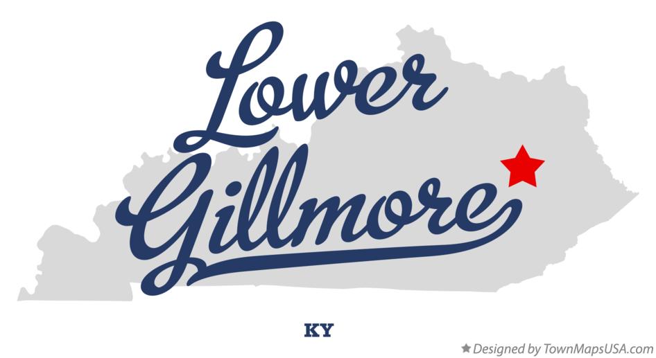 Map of Lower Gillmore Kentucky KY